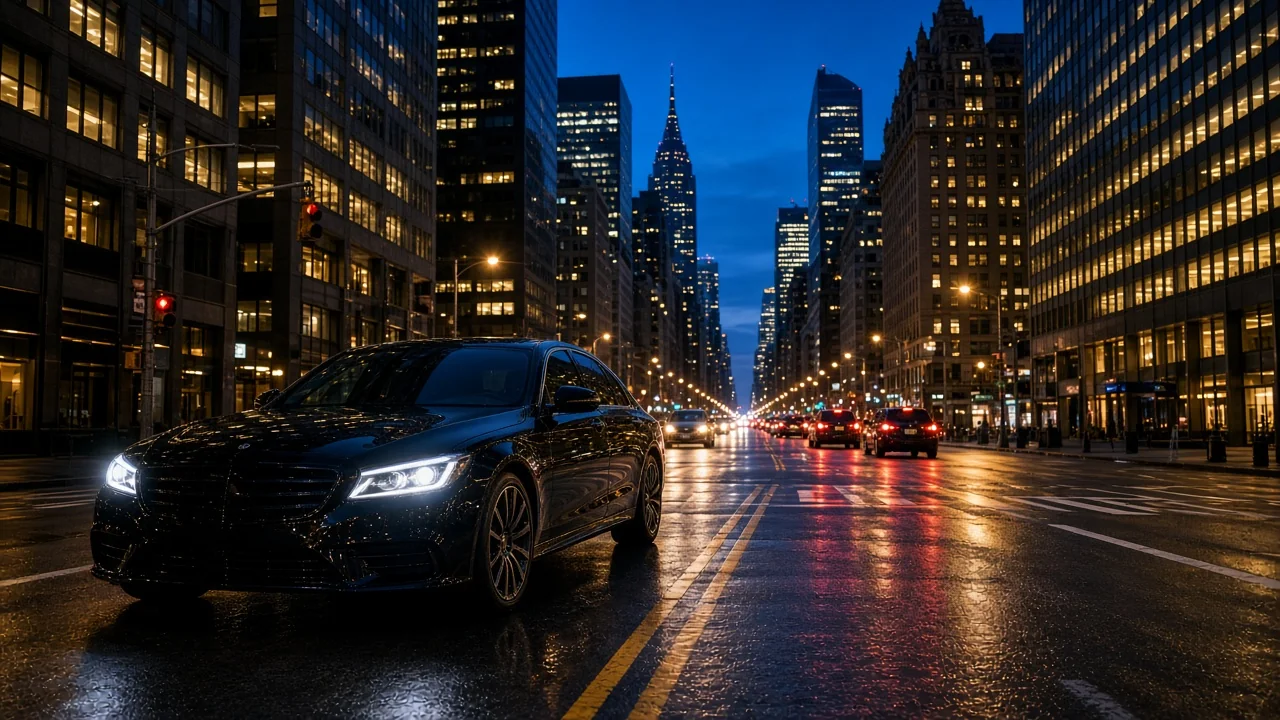 Car service to JFK from Manhattan with luxury black car